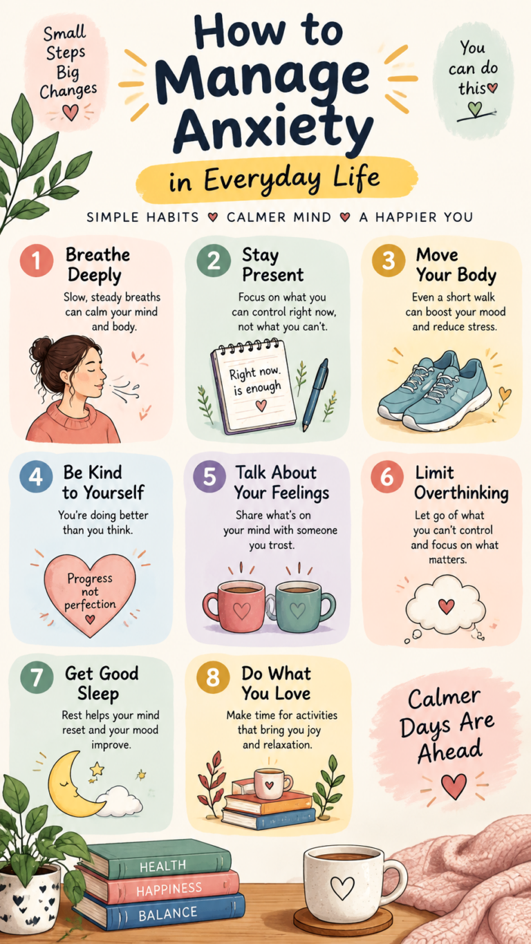 How to Manage Anxiety on Tough Days 8 Gentle Self-Care Tips for a Calm Mind