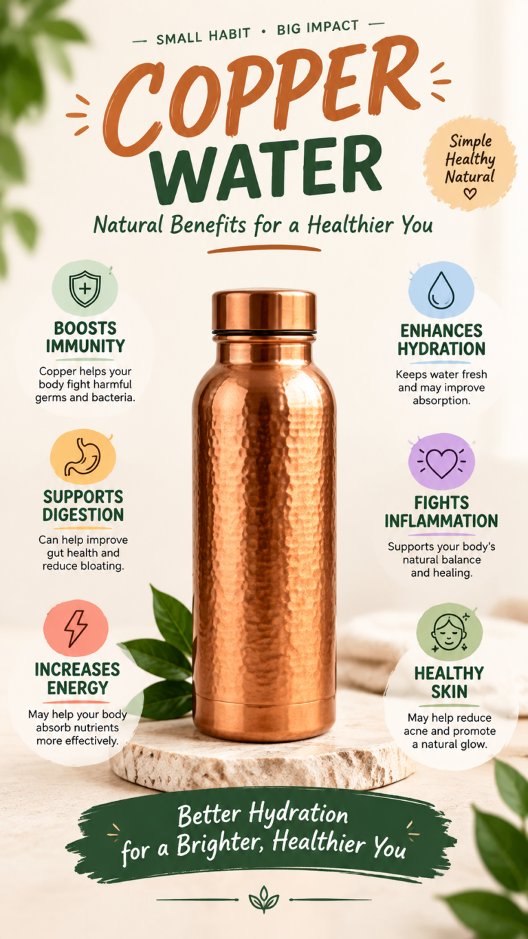 Copper Cup Water Benefits Health Facts, Traditional Uses  Safety Tips