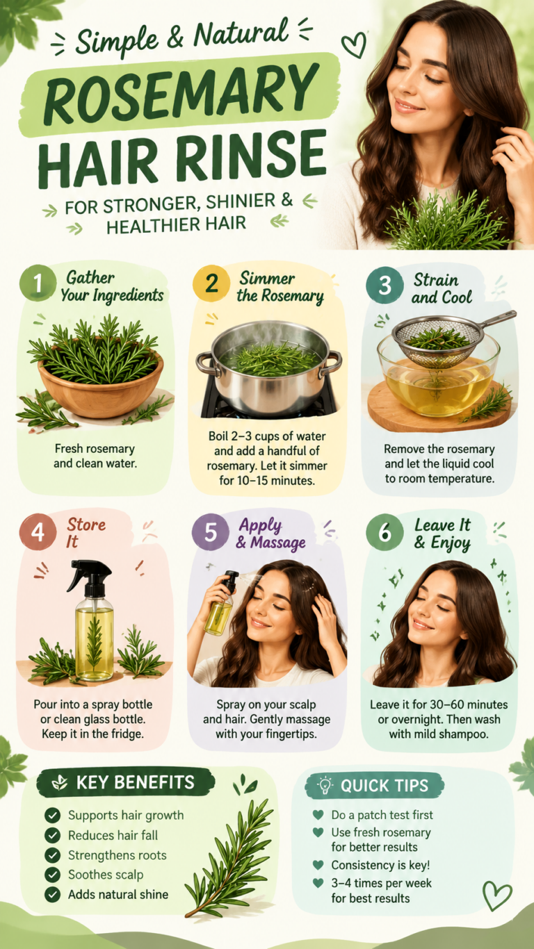Rosemary Water Hair Routine DIY Recipe for Hair Growth, Stronger Roots  Healthy Scalp