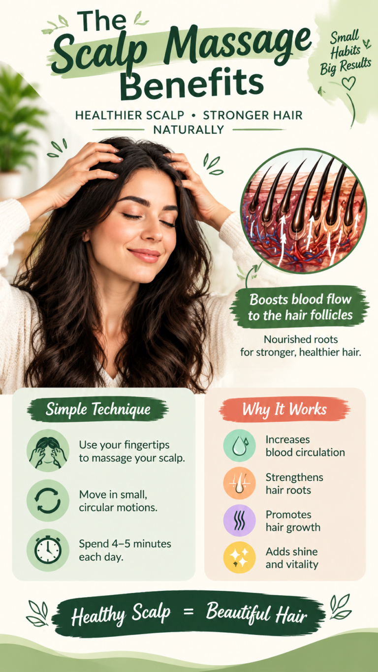 Upside Down Scalp Massage Benefits for Hair Growth and Healthy Hair