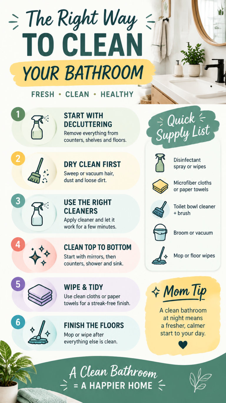 How to Clean Your Bathroom Fast 6 Easy Steps for a Sparkling Clean Bathroom