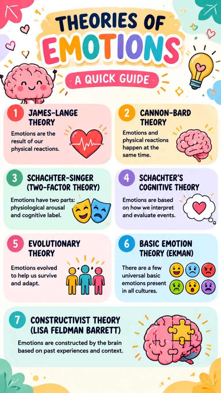 Theories of Emotion 7 Psychology Theories Explained with Examples
