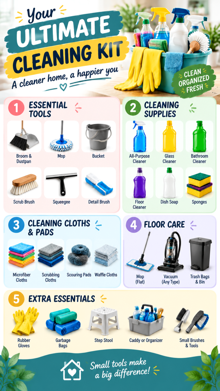 Ultimate Cleaning Supplies Checklist 25 Must-Have Items for a Spotless Home