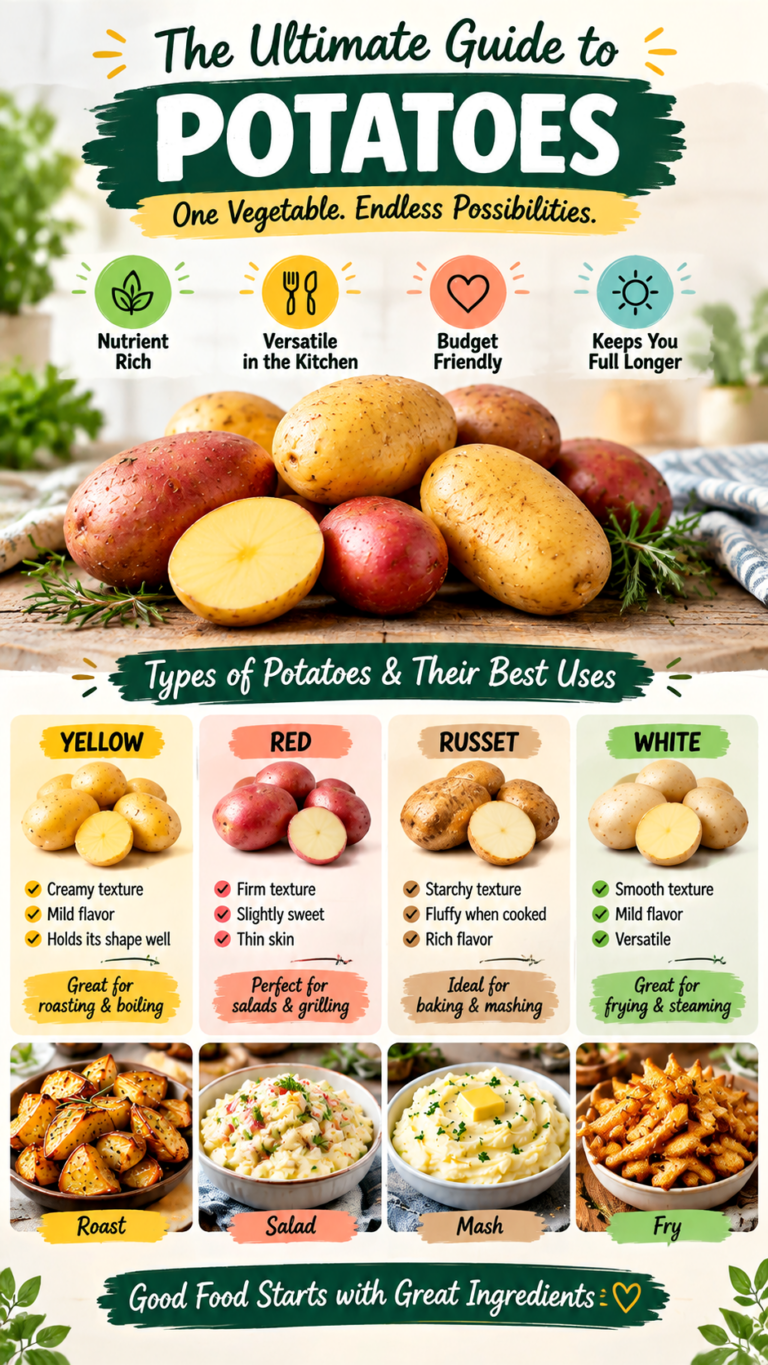 When to Use Each Type of Potato Best Potatoes for Boiling, Roasting, Mashing  Frying